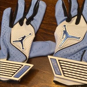 Jordan Blue and White Gloves